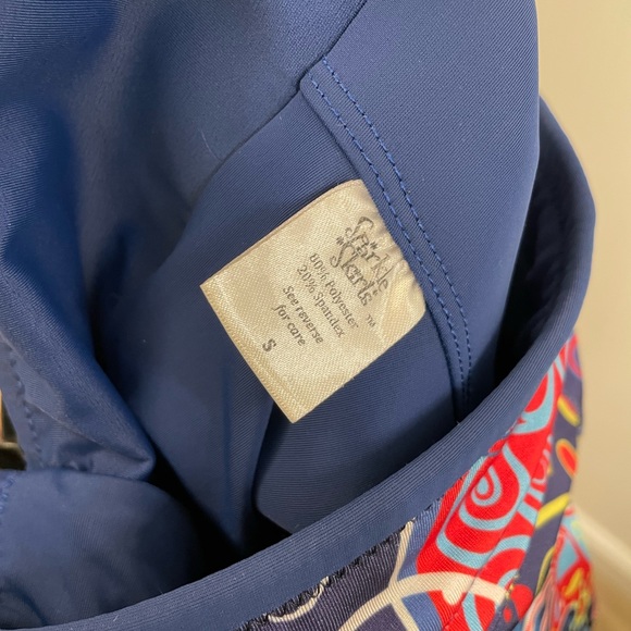 SparkleSkirts running activewear Blue “Wonderland” skort slim style Small - Picture 4 of 4